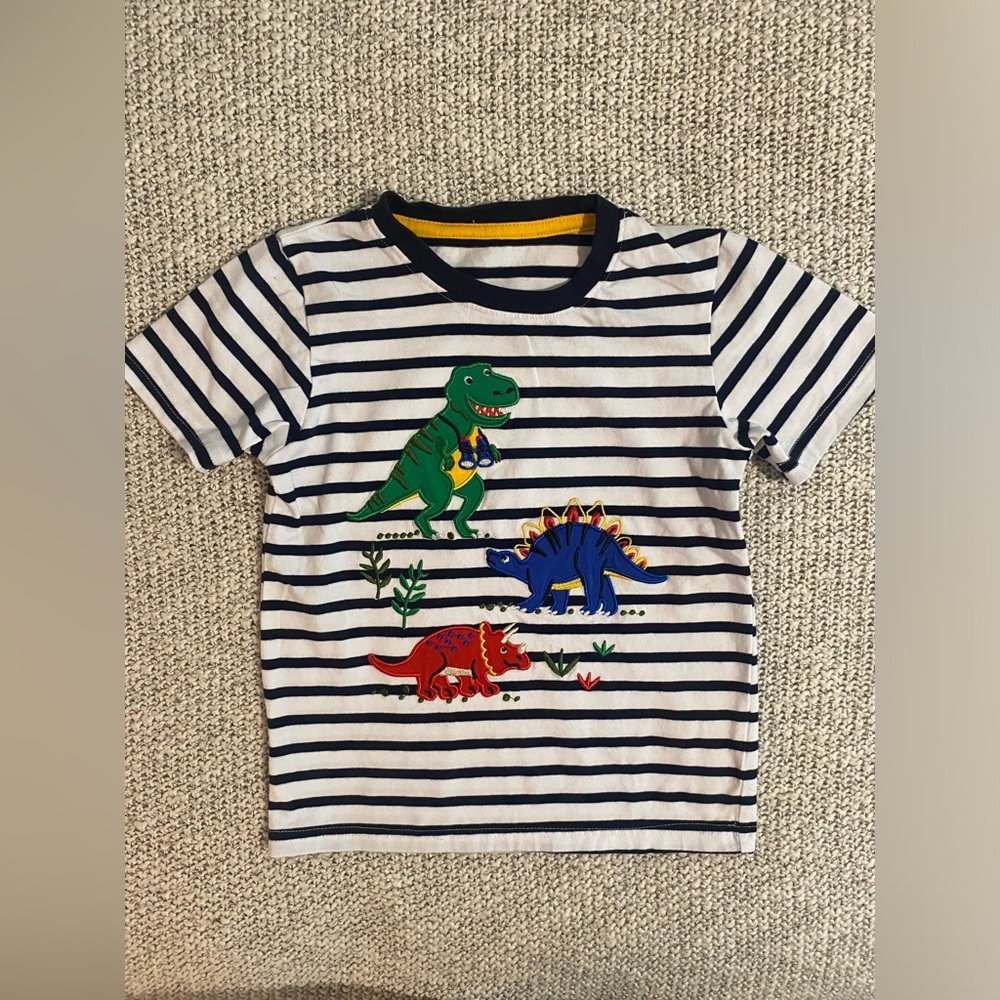 Striped Dinosaur T-Shirt